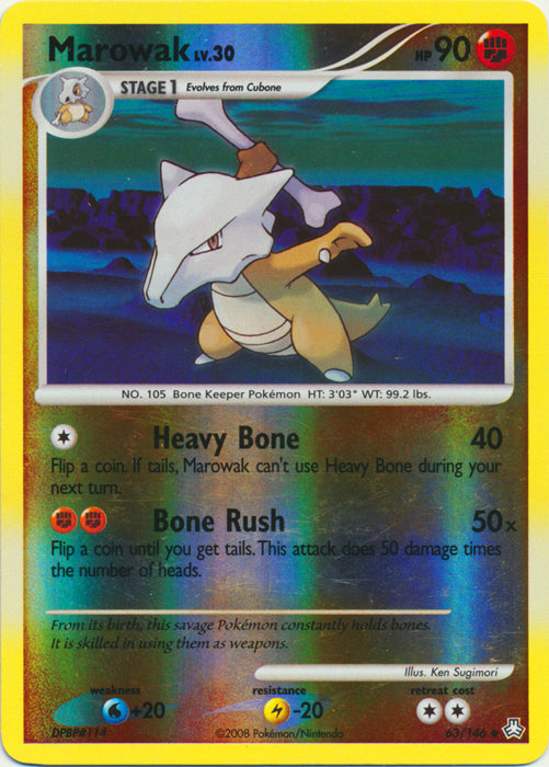 Marowak - 63/146 - Uncommon - Reverse Holo available at 401 Games Canada