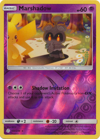 Marshadow - 103/236 - Rare - Reverse Holo available at 401 Games Canada