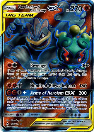 Marshadow & Machamp GX - 198/214 - Full Art Ultra Rare available at 401 Games Canada