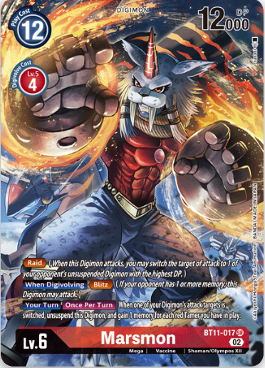 Marsmon (Alternate Art) - BT11-017 - Super Rare available at 401 Games Canada