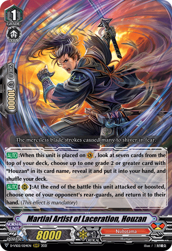 Martial Artist of Laceration, Houzan - D-VS02/024 - Triple Rare available at 401 Games Canada