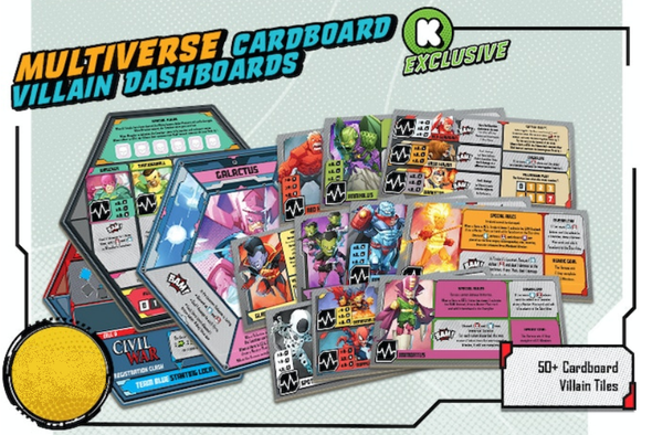 Marvel United: Multiverse Cardboard Villain Dashboards (Pre-Order) available at 401 Games Canada