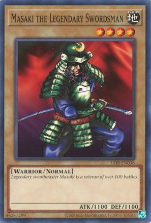 Masaki the Legendary Swordsman - LOB-EN038 - Common - Unlimited Worldwide available at 401 Games Canada