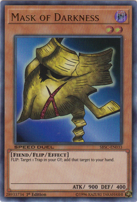 Mask of Darkness - SBSC-EN033 - Ultra Rare - 1st Edition available at 401 Games Canada