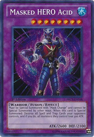 Masked HERO Acid - PRC1-EN018 - Secret Rare available at 401 Games Canada