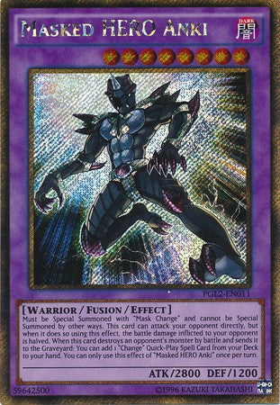 Masked HERO Anki - PGL2-EN011 - Gold Secret Rare - Unlimited available at 401 Games Canada