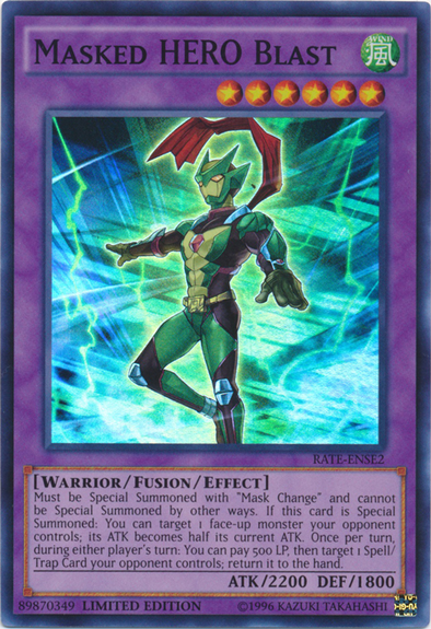 Masked HERO Blast - RATE-ENSE2 - Super Rare - Limited Edition available at 401 Games Canada