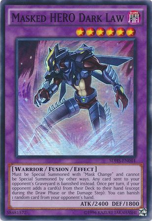 Masked HERO Dark Law - SDHS-EN044 - Super Rare - Unlimited available at 401 Games Canada