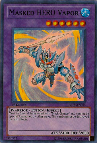 Masked HERO Vapor - GENF-EN095 - Super Rare - 1st Edition available at 401 Games Canada