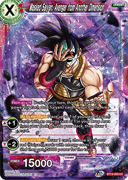 Masked Saiyan, Avenger from Another Dimension - BT13-003 - Uncommon (FOIL) available at 401 Games Canada