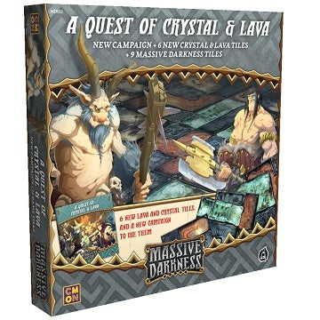 Massive Darkness - A Quest of Crystal and Lava Tile Set available at 401 Games Canada