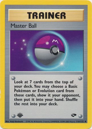 Master Ball - 116/132 - Uncommon - 1st Edition available at 401 Games Canada