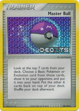 Master Ball - 88/107 - Uncommon - Reverse Holo available at 401 Games Canada