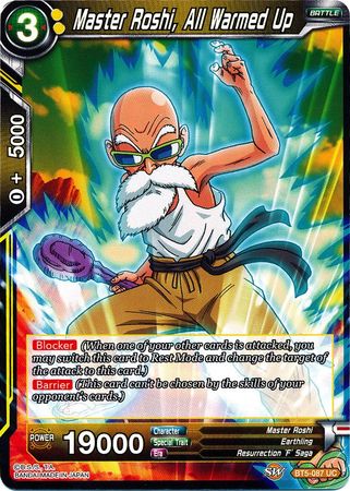 Master Roshi, All Warmed Up - BT5-087 - Uncommon available at 401 Games Canada