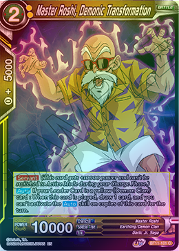 Master Roshi, Demonic Transformation - BT11-101 - Common (FOIL) available at 401 Games Canada