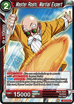 Master Roshi, Martial Expert - BT5-012 - Common available at 401 Games Canada