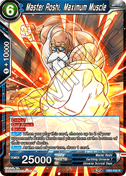 Master Roshi, Maximum Muscle - DB2-034 - Rare available at 401 Games Canada