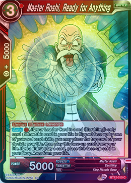 Master Roshi, Ready for Anything - BT12-010 - Common (FOIL) available at 401 Games Canada