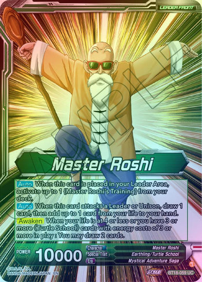 Master Roshi // Son Goku, Krillin, Yamcha, & Master Roshi, Reunited - BT18-059 - Uncommon (Foil) available at 401 Games Canada