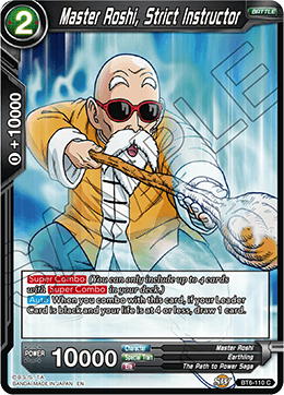 Master Roshi, Strict Instructor - BT6-110 - Common (FOIL) available at 401 Games Canada