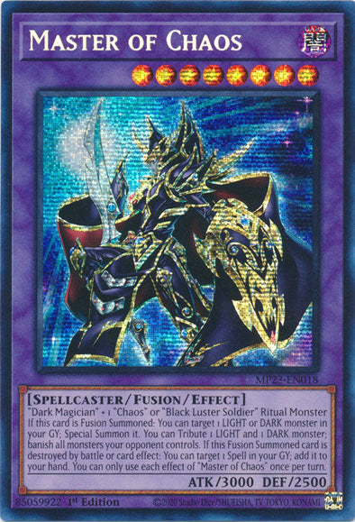 Master of Chaos - MP23-EN018 - Prismatic Secret Rare - 1st Edition available at 401 Games Canada