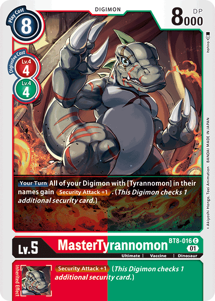 MasterTyrannomon - BT8-016 - Common available at 401 Games Canada