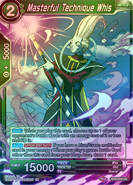 Masterful Technique Whis - BT8-054 - Uncommon (FOIL) available at 401 Games Canada