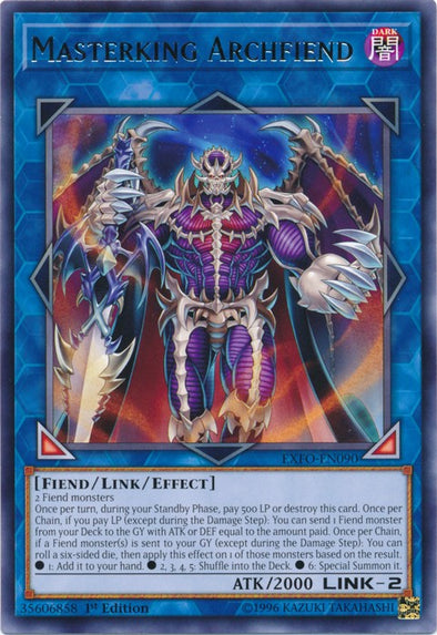 Masterking Archfiend - EXFO-EN090 - Rare - 1st Edition available at 401 Games Canada