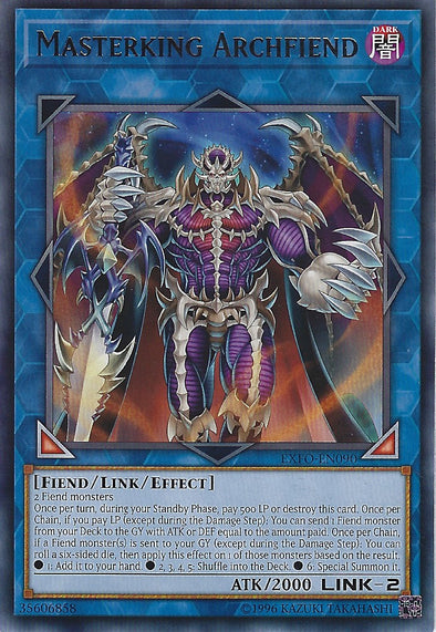 Masterking Archfiend - EXFO-EN090 - Rare - Unlimited available at 401 Games Canada