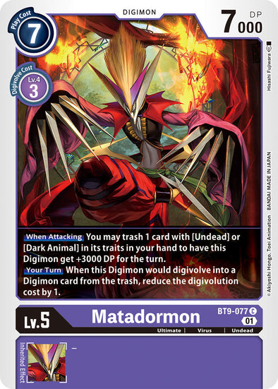 Matadormon - BT9-077 - Common available at 401 Games Canada