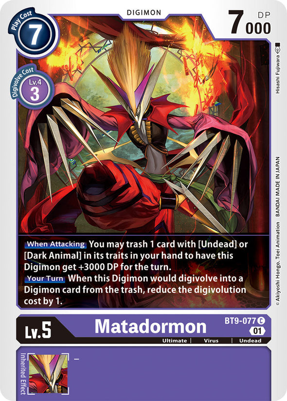 Matadormon - BT9-077 - Common available at 401 Games Canada