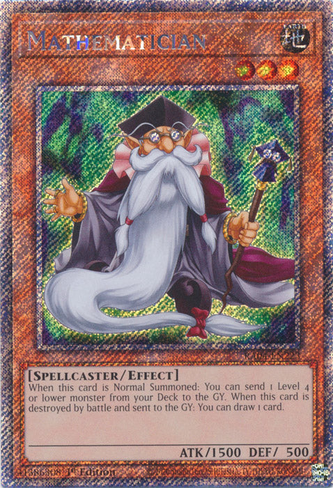 Mathematician (Platinum Secret Rare) - RA04-EN223 - Platinum Secret Rare - 1st Edition