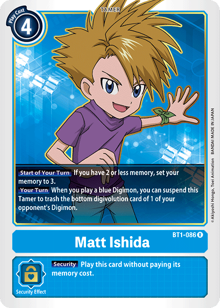 Matt Ishida - BT1-086 - Rare available at 401 Games Canada
