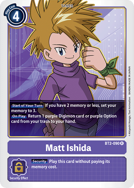 Matt Ishida - BT2-090 - Rare available at 401 Games Canada