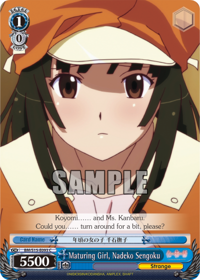 Maturing Girl, Nadeko Sengoku - BM/S15-E093 - Common available at 401 Games Canada