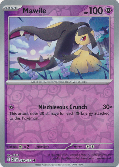 Mawile - 089/197 - Common - Reverse Holo available at 401 Games Canada