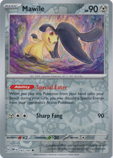 Mawile - 143/197 - Uncommon - Reverse Holo available at 401 Games Canada