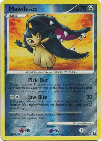 Mawile - 24/106 - Rare - Reverse Holo available at 401 Games Canada