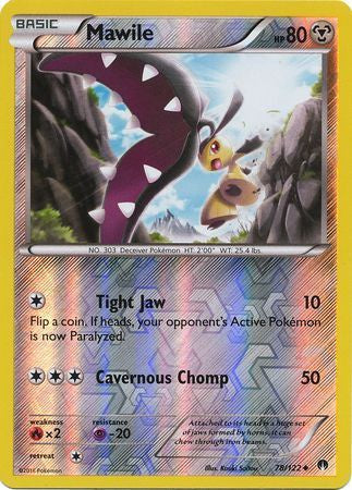 Mawile - 78/122 - Uncommon - Reverse Holo available at 401 Games Canada