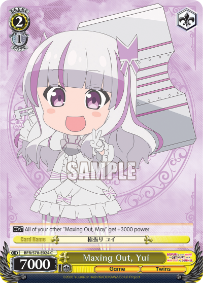 Maxing Out, Yui (C) available at 401 Games Canada