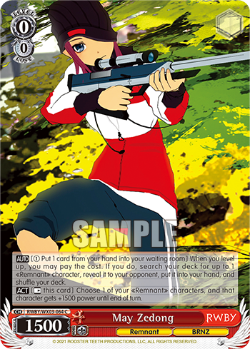 May Zedong - RWBY/WX03-E064 - Common available at 401 Games Canada