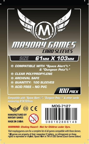 Mayday Games - 100ct - 61mm x 103mm available at 401 Games Canada