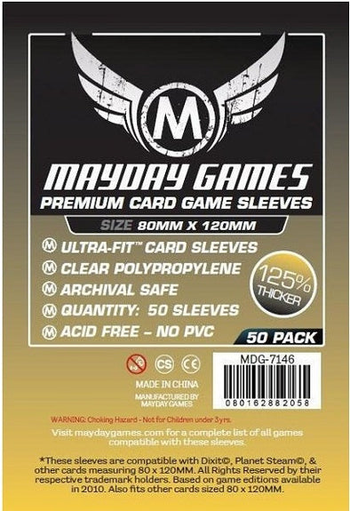 Mayday Games - 50ct - Dixit Sleeves 80mm x 120mm available at 401 Games Canada