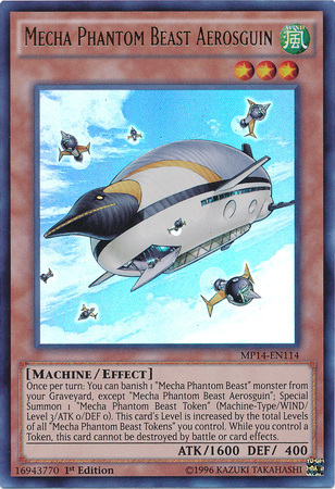 Mecha Phantom Beast Aerosguin - MP14-EN114 - Ultra Rare - 1st Edition available at 401 Games Canada