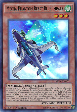 Mecha Phantom Beast Blue Impala - MP14-EN076 - Ultra Rare - 1st Edition available at 401 Games Canada