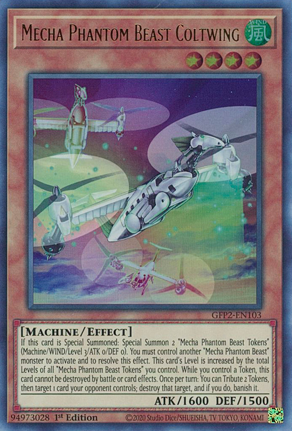 Mecha Phantom Beast Coltwing - GFP2-EN103 - Ultra Rare - 1st Edition available at 401 Games Canada