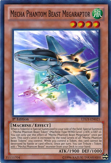 Mecha Phantom Beast Megaraptor - LTGY-EN021 - Super Rare - 1st Edition available at 401 Games Canada