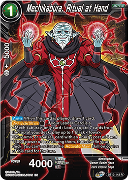 Mechikabura, Ritual at Hand - BT13-143 - Rare (FOIL) available at 401 Games Canada