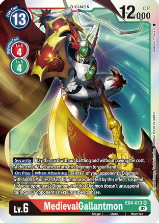 MedievalGallantmon - EX4-013 - Super Rare available at 401 Games Canada