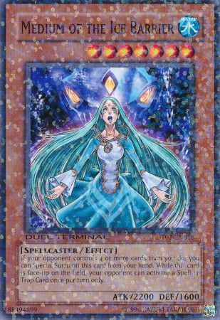 Medium of the Ice Barrier - DT02-EN018 - Normal Parallel Rare available at 401 Games Canada